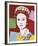 Reigning Queens: Queen Elizabeth II of the United Kingdom, 1985 (dark outline)-Andy Warhol-Framed Art Print