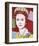 Reigning Queens: Queen Elizabeth II of the United Kingdom, 1985 (dark outline)-Andy Warhol-Framed Art Print