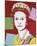Reigning Queens: Queen Elizabeth II of the United Kingdom, c.1985 (Dark Outline)-Andy Warhol-Mounted Giclee Print