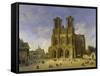 Reims Cathedral, 1833-Domenico Quaglio-Framed Stretched Canvas