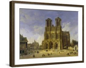 Reims Cathedral, 1833-Domenico Quaglio-Framed Giclee Print