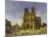 Reims Cathedral, 1833-Domenico Quaglio-Mounted Giclee Print