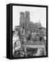 Reims Cathedral after the German Retreat, 1918-Jacques Moreau-Framed Stretched Canvas