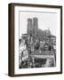 Reims Cathedral after the German Retreat, 1918-Jacques Moreau-Framed Photographic Print