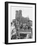 Reims Cathedral after the German Retreat, 1918-Jacques Moreau-Framed Photographic Print