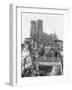 Reims Cathedral after the German Retreat, 1918-Jacques Moreau-Framed Photographic Print