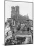 Reims Cathedral after the German Retreat, 1918-Jacques Moreau-Mounted Photographic Print