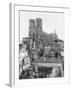 Reims Cathedral after the German Retreat, 1918-Jacques Moreau-Framed Photographic Print