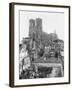 Reims Cathedral after the German Retreat, 1918-Jacques Moreau-Framed Photographic Print