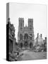 Reims Cathedral after the German Retreat, 1918-Jacques Moreau-Stretched Canvas