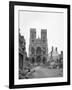 Reims Cathedral after the German Retreat, 1918-Jacques Moreau-Framed Giclee Print