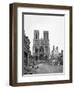 Reims Cathedral after the German Retreat, 1918-Jacques Moreau-Framed Giclee Print