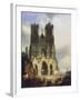 Reims Cathedral, Painting by David Roberts (1796-1864)-David Roberts-Framed Giclee Print