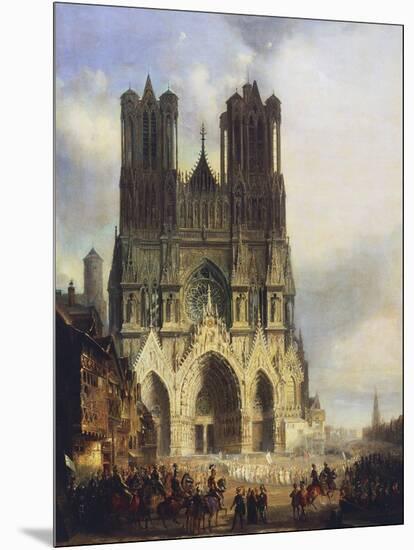 Reims Cathedral, Painting by David Roberts (1796-1864)-David Roberts-Mounted Giclee Print