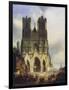 Reims Cathedral, Painting by David Roberts (1796-1864)-David Roberts-Framed Giclee Print