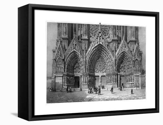 Reims Cathedral-null-Framed Stretched Canvas