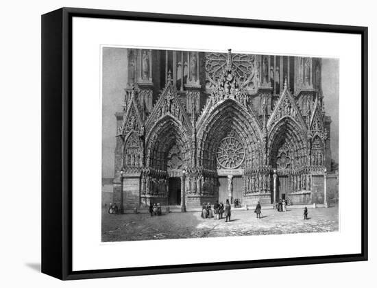 Reims Cathedral-null-Framed Stretched Canvas