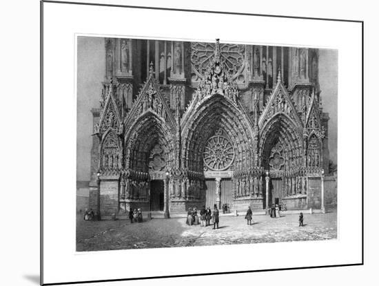 Reims Cathedral-null-Mounted Giclee Print