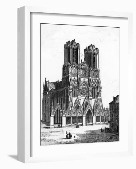 Reims Cathedral-null-Framed Art Print