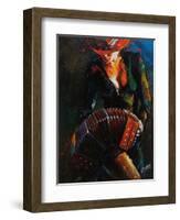 Reina del Bandoneon-Colin John Staples-Framed Art Print