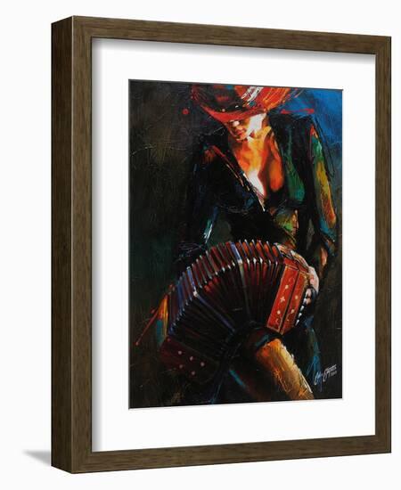 Reina del Bandoneon-Colin John Staples-Framed Art Print