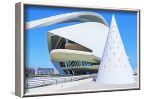 Reina Sofia Arts Palace, City of Arts and Sciences, Valencia, Spain-Marco Simoni-Framed Photographic Print