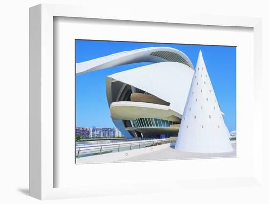 Reina Sofia Arts Palace, City of Arts and Sciences, Valencia, Spain-Marco Simoni-Framed Photographic Print