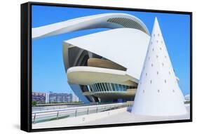 Reina Sofia Arts Palace, City of Arts and Sciences, Valencia, Spain-Marco Simoni-Framed Stretched Canvas