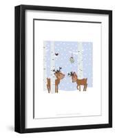 Reindee Love - Wink Designs Contemporary Print-Michelle Lancaster-Framed Art Print