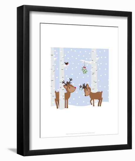 Reindee Love - Wink Designs Contemporary Print-Michelle Lancaster-Framed Art Print