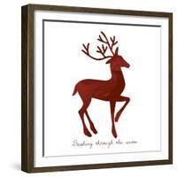 Reindeer 1-Erin Clark-Framed Giclee Print