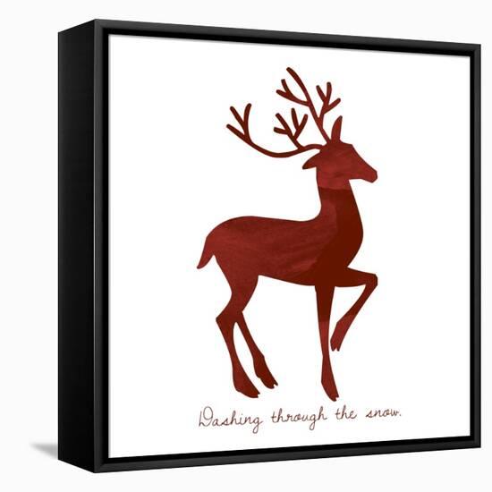 Reindeer 1-Erin Clark-Framed Stretched Canvas