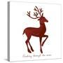 Reindeer 1-Erin Clark-Stretched Canvas