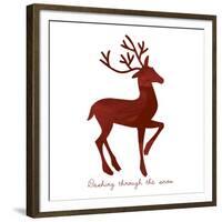 Reindeer 1-Erin Clark-Framed Giclee Print