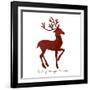 Reindeer 1-Erin Clark-Framed Giclee Print