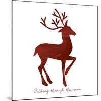 Reindeer 1-Erin Clark-Mounted Giclee Print