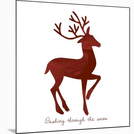 Reindeer 1-Erin Clark-Mounted Giclee Print