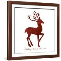 Reindeer 1-Erin Clark-Framed Giclee Print