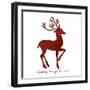 Reindeer 1-Erin Clark-Framed Giclee Print