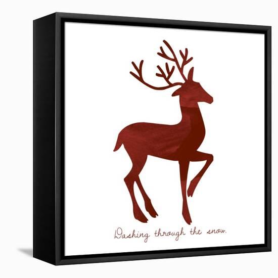 Reindeer 1-Erin Clark-Framed Stretched Canvas