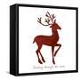 Reindeer 1-Erin Clark-Framed Stretched Canvas