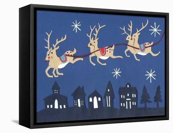 Reindeer, 2014-Isobel Barber-Framed Stretched Canvas