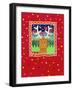 Reindeer and Robins-Cathy Baxter-Framed Giclee Print