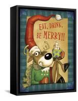 Reindeer Cocoa-Margaret Wilson-Framed Stretched Canvas