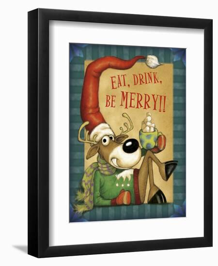 Reindeer Cocoa-Margaret Wilson-Framed Giclee Print