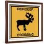 Reindeer Crossing-Tina Lavoie-Framed Giclee Print