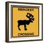 Reindeer Crossing-Tina Lavoie-Framed Giclee Print