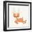 Reindeer Cute Wildlife Icon Vector Isolated Graphic-grmarc-Framed Art Print