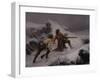 Reindeer Hunt, 1868-Knud Bergslien-Framed Giclee Print