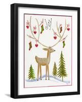 Reindeer Joy-Beverly Johnston-Framed Giclee Print